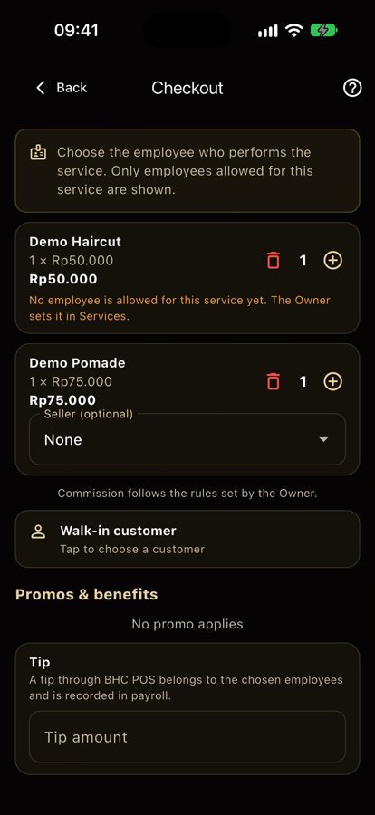 Checkout BHC PoS
